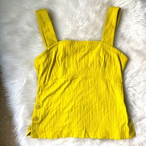 Maeve square neck yellow tank